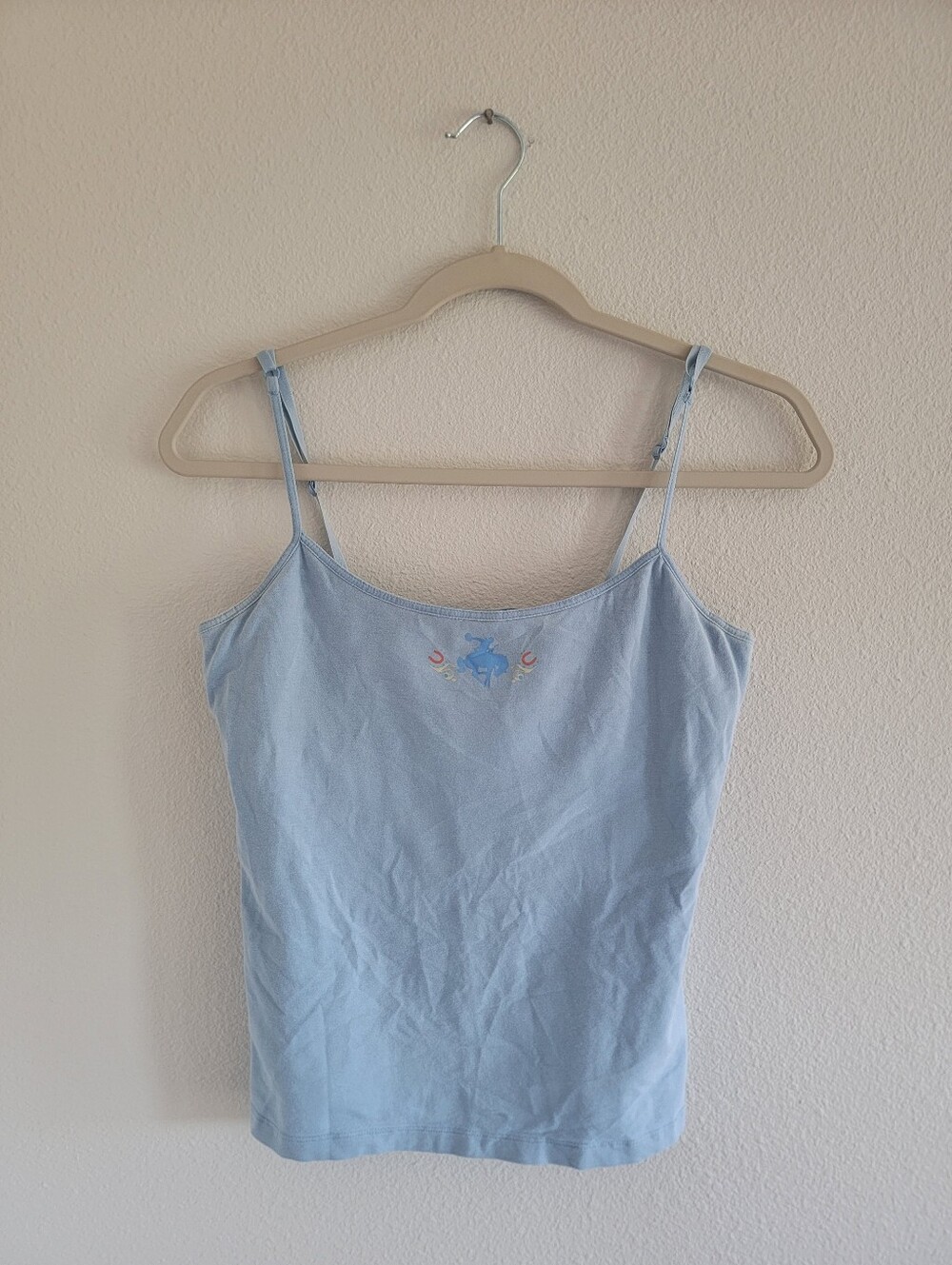 Wrangler Blues Y2K Tank Top Baby Blue Size Medium